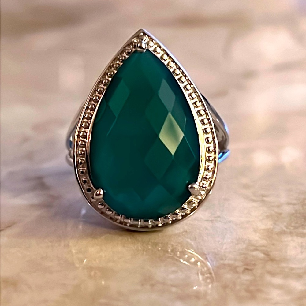 Green Onyx Ring